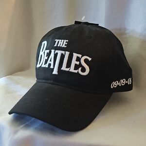 The Beatles Black and White Cap